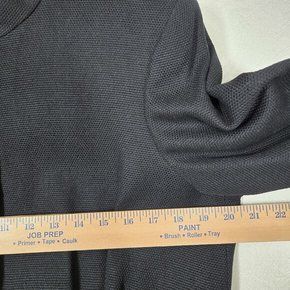 VTG Albert Nipon Suit Jacket 12 Black Cotton Snap Front Peplum Hem Velvet Ribbon - Picture 12 of 14